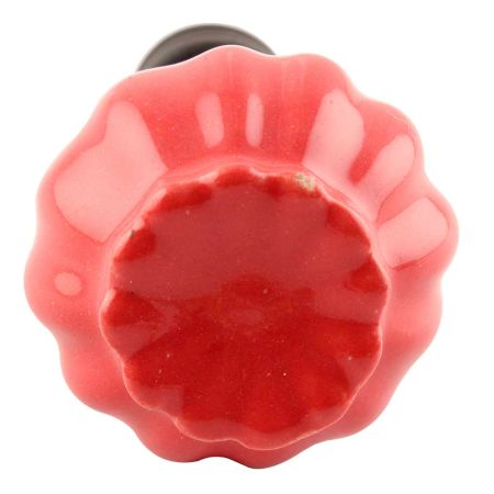 Solid Red Umbrella Ceramic Wine Stopper